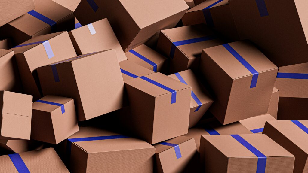 packed boxes for self storage at the Storage House - 24/7 Self Storage Access Facility in Gulfport FL